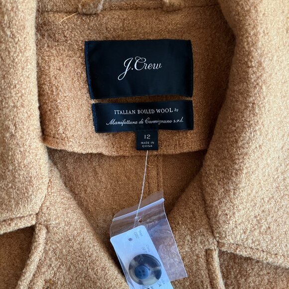 J.Crew Double Breasted Italian Boiled Wool Peacoat - Picture 2 of 3